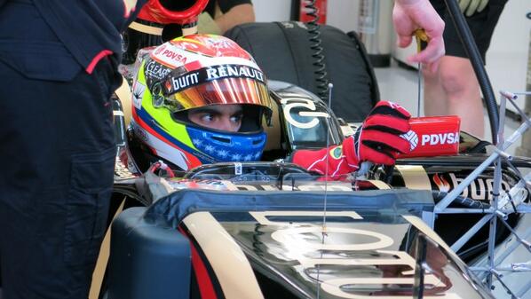Pastor Maldonado (Lotus) Test Bahrain F1