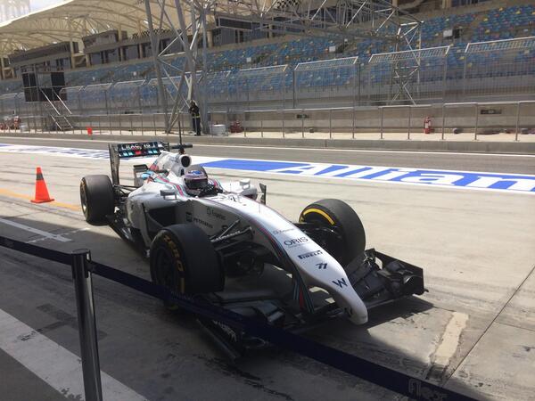 Bottas Test F1 Bahrain 8 aprile 2014