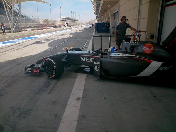 Sirotkin test Bahrain Sauber