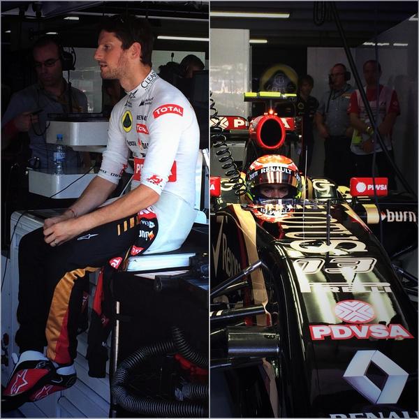 Maldonado e Grosjean